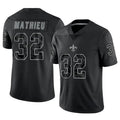 Fenge NO.Saints #32 Tyrann Mathieu Player Black RFLCTV Limited Stitched Jerseys