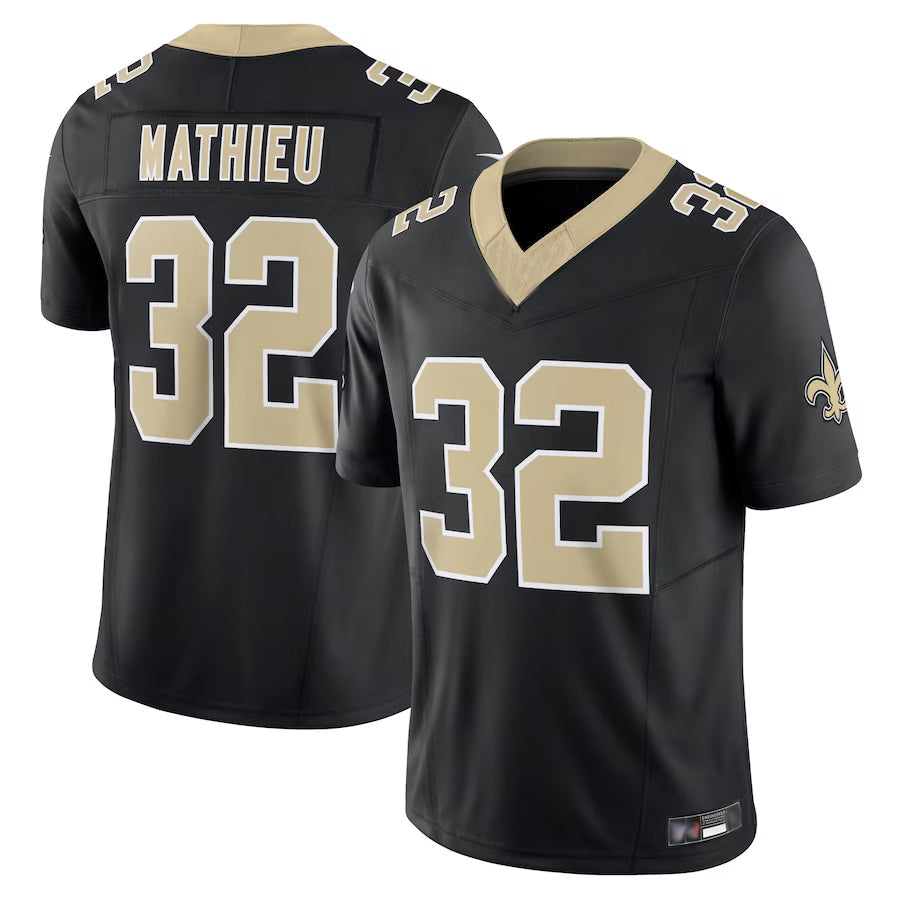 Fenge NO.Saints #32 Tyrann Mathieu Player Black Vapor F.U.S.E. Limited Stitched Jerseys