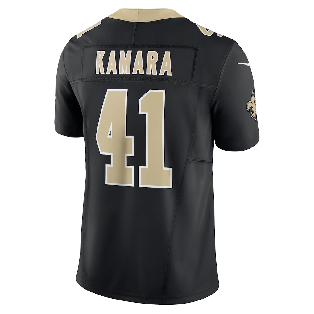 Fenge NO.Saints #41 Alvin Kamara Black Vapor F.U.S.E. Limited Stitched Jerseys