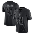 Fenge NO.Saints #41 Alvin Kamara Player Black RFLCTV Limited Stitched Jerseys