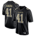 Fenge NO.Saints #41 Alvin Kamara Player Carbon Black Fashion Game Stitched Jerseys