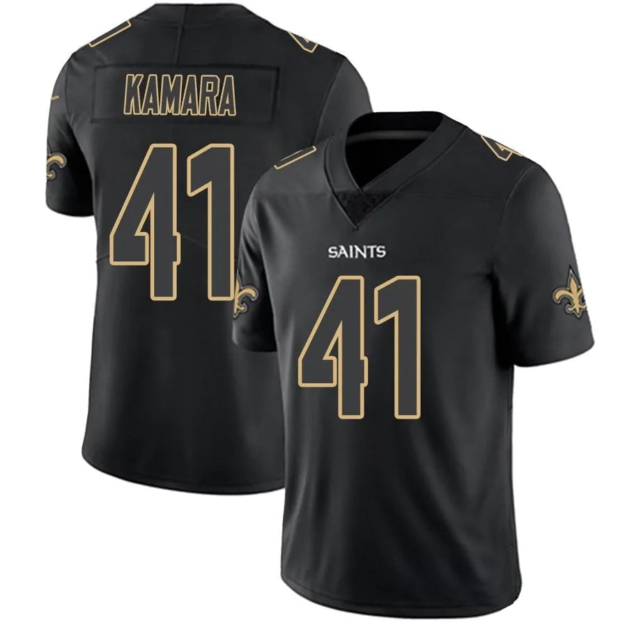 Fenge NO.Saints #41 Alvin Kamara Player Limited Black Impact Stitched Jerseys