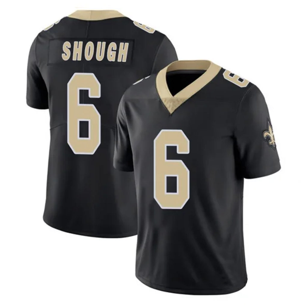 Fenge NO.Saints #6 Tyler Shough Player Black Limited Vapor Untouchable Home Game Stitched Jerseys