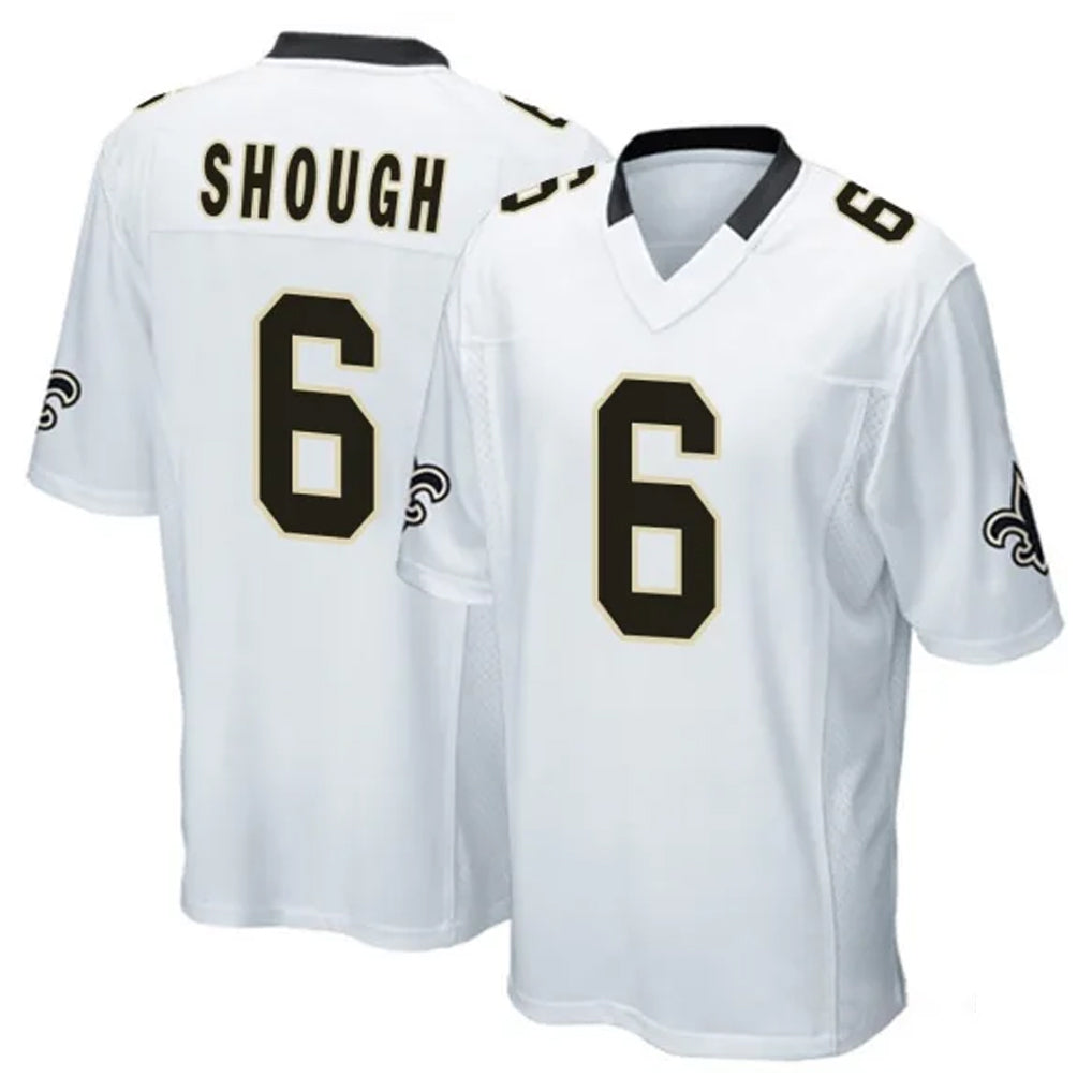 Fenge NO.Saints #6 Tyler Shough Player White Home Game Stitched Jerseys
