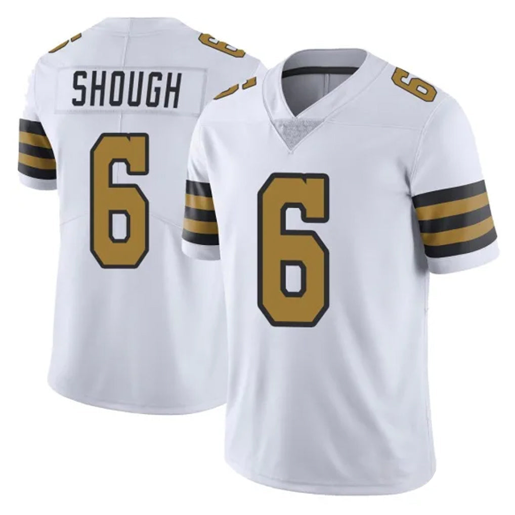 Fenge NO.Saints #6 Tyler Shough Player White Limited Color Rush Home Game Stitched Jerseys