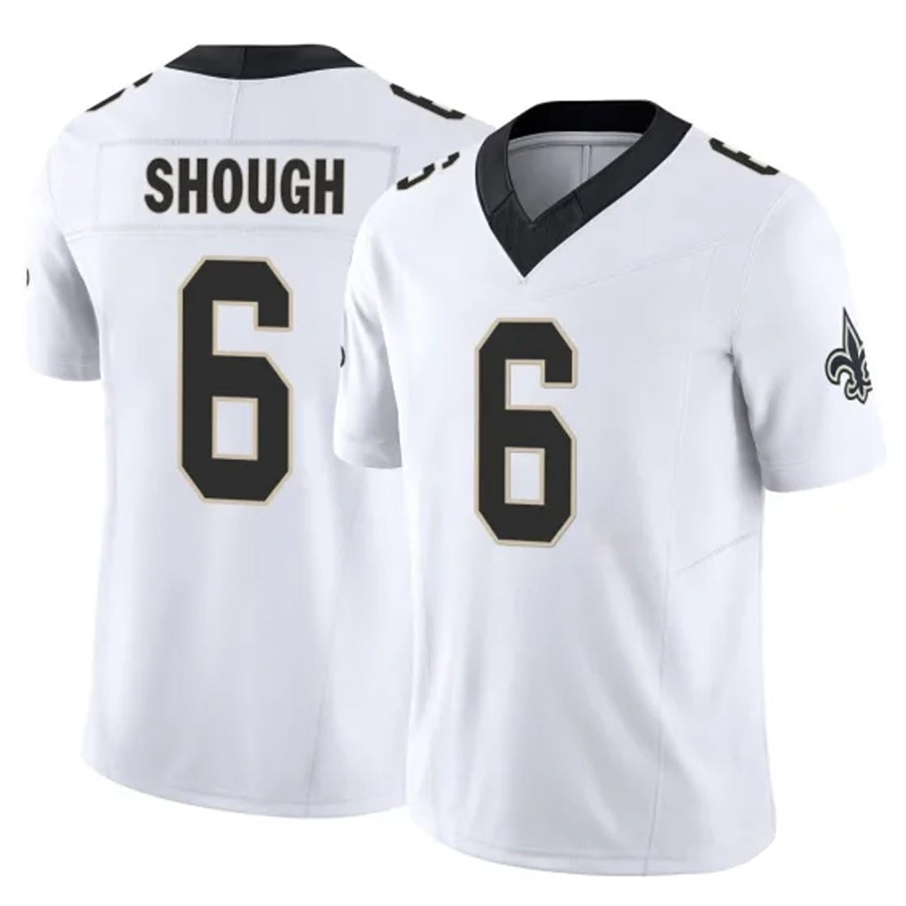 Fenge NO.Saints #6 Tyler Shough Player White Limited Vapor F.U.S.E. Home Game Stitched Jerseys