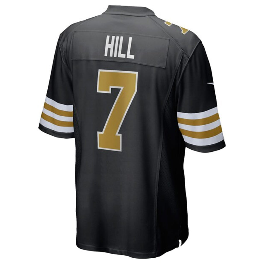 Fenge NO.Saints #7 Taysom Hill Player Black Alternate Game Stitched Jerseys