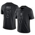 Fenge NO.Saints #7 Taysom Hill Player Black RFLCTV Limited Stitched Jerseys