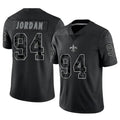 Fenge NO.Saints #94 Cameron Jordan Player Black RFLCTV Limited Stitched Jerseys