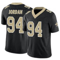 Fenge NO.Saints #94 Cameron Jordan Player Black Vapor F.U.S.E. Limited Stitched Jerseys