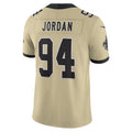 Fenge NO.Saints #94 Cameron Jordan Player Gold Alternate Vapor F.U.S.E. Limited Stitched Jerseys