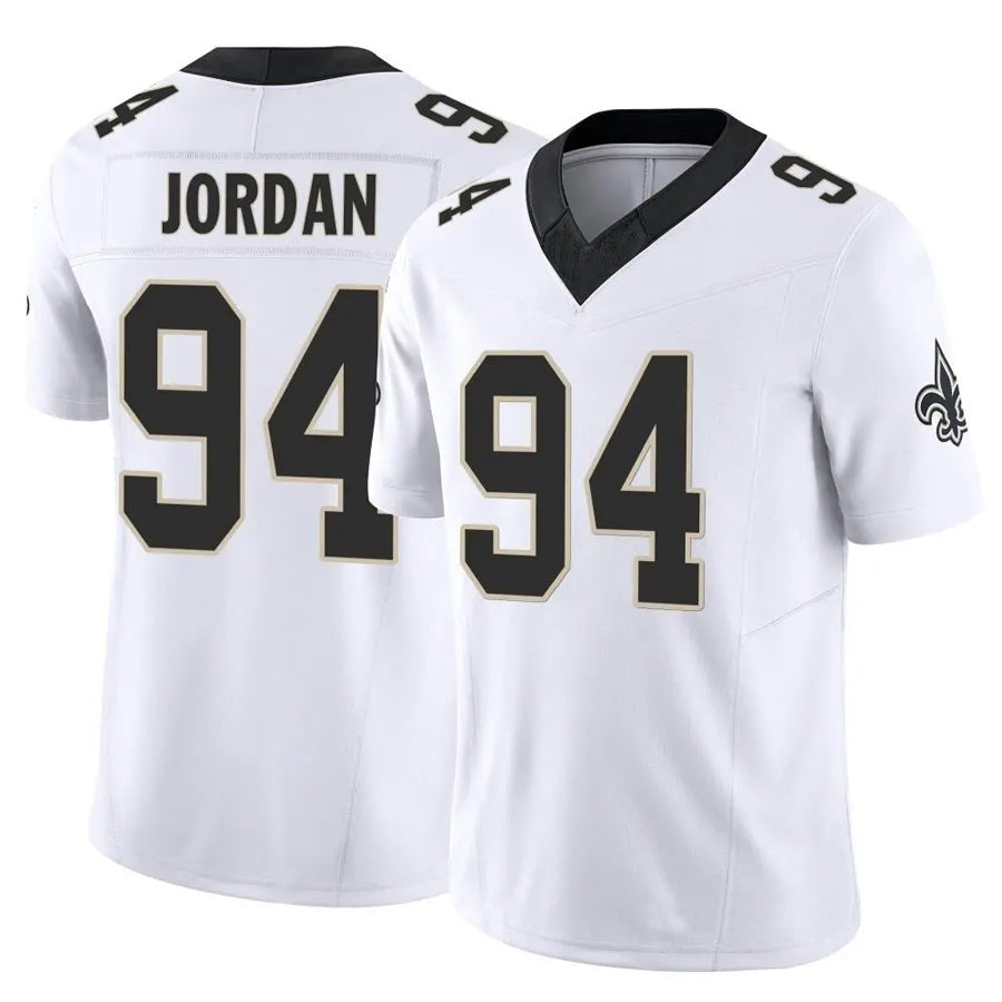 Fenge NO.Saints #94 Cameron Jordan Player White Vapor F.U.S.E. Limited Stitched Jerseys