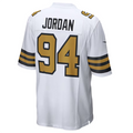 Fenge NO.Saints #94 Cameron Jordan White Alternate Game Stitched American Stitched Jersey