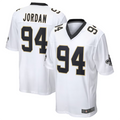 Fenge NO.Saints #94 Cameron Jordan White Game Stitched American Stitched Jerseys