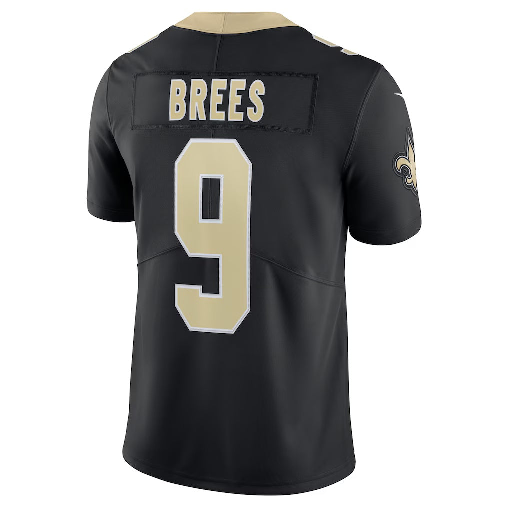 Fenge NO.Saints #9 Drew Brees Captain Vapor Limited Stitched Jerseys