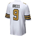 Fenge NO.Saints #9 Drew Brees White Alternate Game Stitched Jerseys