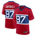 Fenge NY.Giants Secondary Throwback Alternate Jerseys - Red - #97 Dexter Lawrence II Player