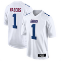 Fenge NY. Giants Tundra #1 Malik Nabers Player White Fashion Stitched Jerseys