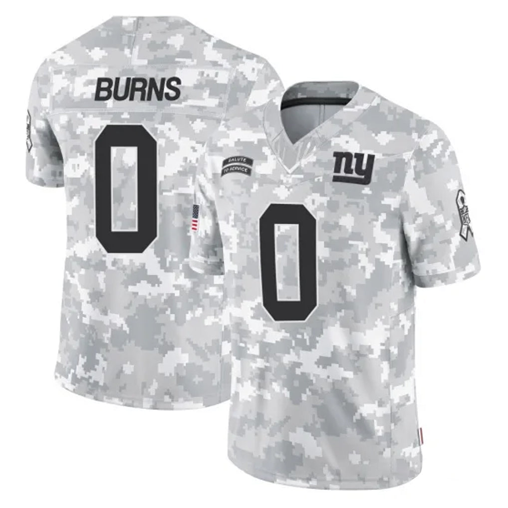 Fenge NY.Giants #0 Brian Burns Player Arctic Camo Salute To Service Limited Game Stitched Jerseys