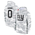Fenge NY.Giants #0 Brian Burns Player Arctic Camo Salute to Service Hoodies Stitched Jerseys