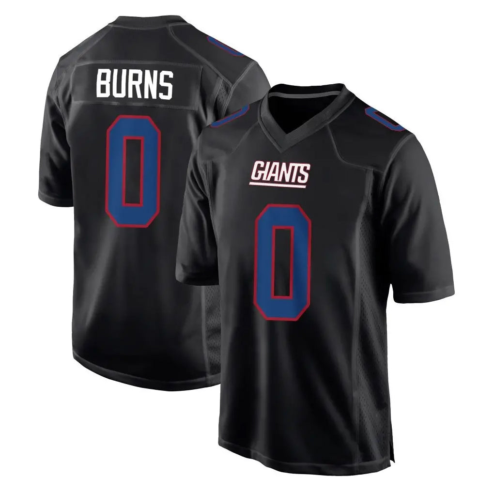 Fenge NY.Giants #0 Brian Burns Player Carbon Fashion Limited Home Game Stitched Jerseys