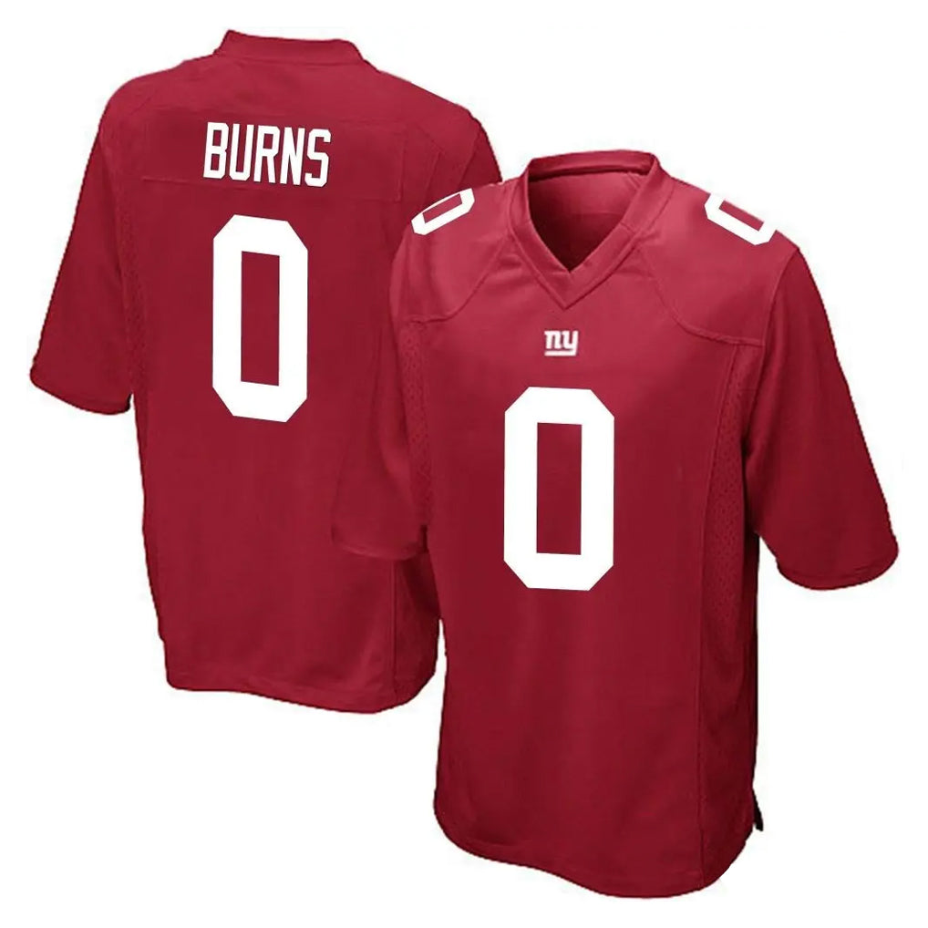 Fenge NY.Giants #0 Brian Burns Player Red Home Game Stitched Jerseys