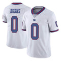 Fenge NY.Giants #0 Brian Burns Player White Color Rush Home Game Stitched Jerseys