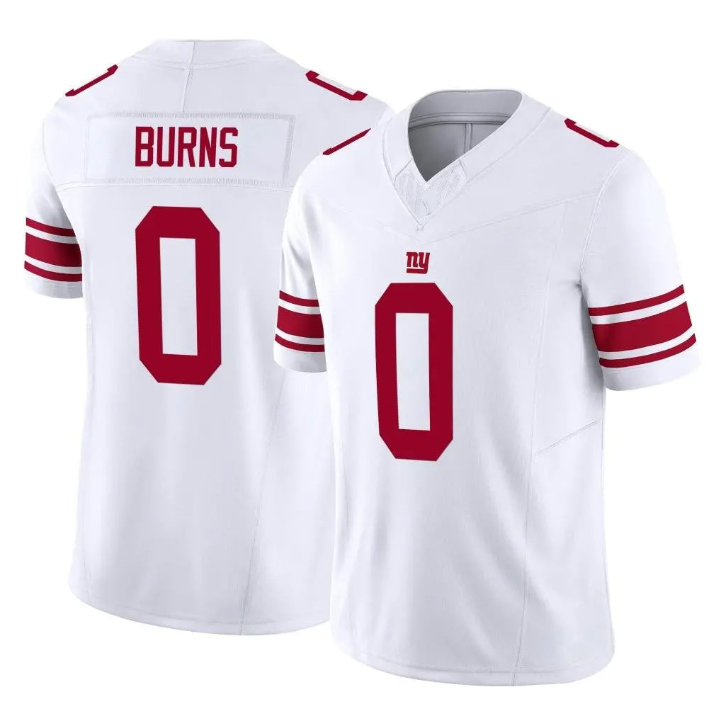 Fenge NY.Giants #0 Brian Burns Player White Limited Vapor F.U.S.E. Home Game Stitched Jerseys