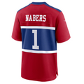 Fenge NY.Giants #1 Malik Nabers Century Red Alternate Stitched Jerseys