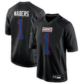 Fenge NY.Giants #1 Malik Nabers Player Carbon Black Fashion Stitched Jerseys