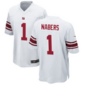 Fenge NY.Giants #1 Malik Nabers Player White Game Stitched Jerseys