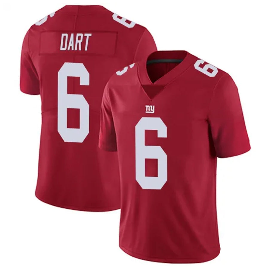 Fenge NY.Giants #6 Jaxson Dart Player Red Alternate Vapor Limited Stitched Jerseys