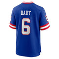 Fenge NY.Giants #6 Jaxson Dart Player Royal Alternate Classic Game Stitched Jerseys