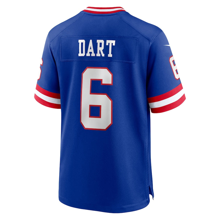 Fenge NY.Giants #6 Jaxson Dart Player Royal Alternate Classic Game Stitched Jerseys