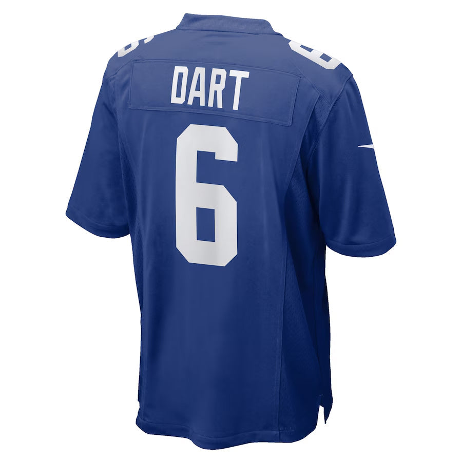 Fenge NY.Giants #6 Jaxson Dart Player Royal Home Game Stitched Jerseys