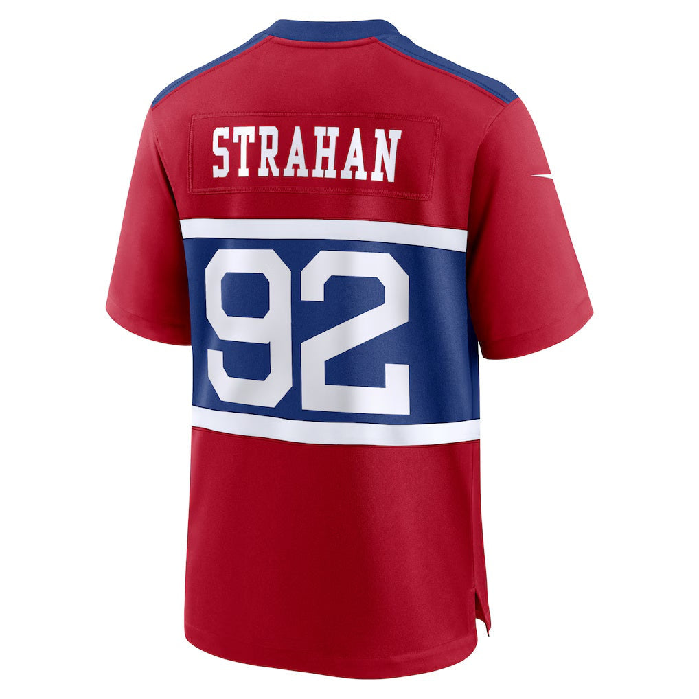 Fenge NY.Giants #92 Michael Strahan Century Red Alternate Retired Player Game Stitched Jerseys
