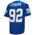 Fenge NY.Giants #92 Michael Strahan Mitchell & Ness Royal Authentic Throwback Retired Player Stitched Jerseys