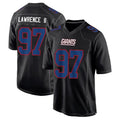 Fenge NY.Giants #97 Dexter Lawrence II Player Black Carbon Fashion Stitched Jerseys