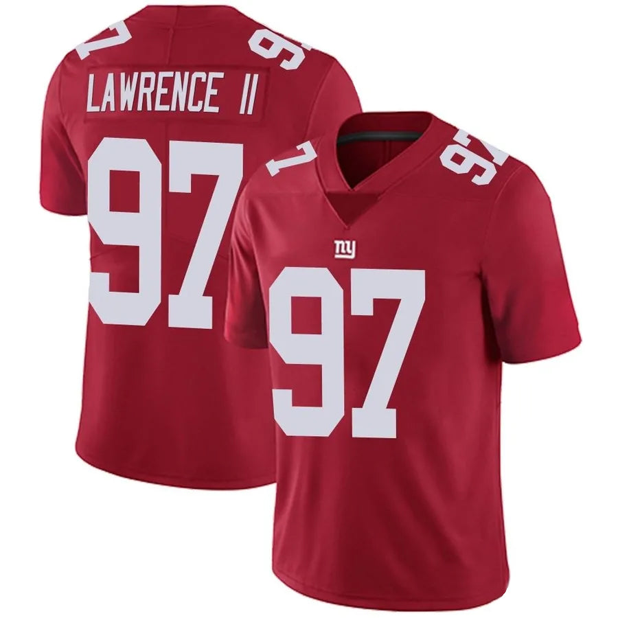 Fenge NY.Giants #97 Dexter Lawrence II Player Vapor Red Limited Stitched Jerseys