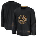 Fenge NY.Islanders Black 2024 Military Appreciation Practice Jerseys