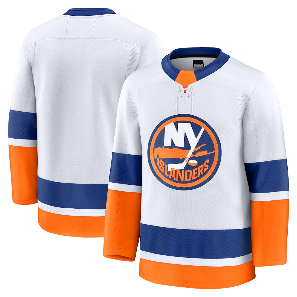 Fenge NY.Islanders White Away Premium Jerseys