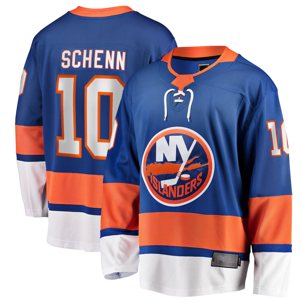 Fenge NY.Islanders #10 Brayden Schenn Blue Home Breakaway Jerseys