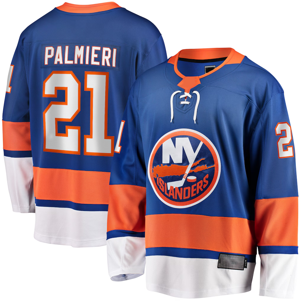 Fenge NY.Islanders #21 Kyle Palmieri Royal Home Breakaway Replica Jerseys