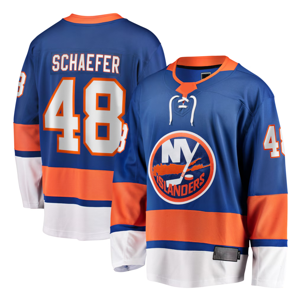 Fenge NY.Islanders #48 Matthew Schaefer Royal Home Breakaway Player Jerseys