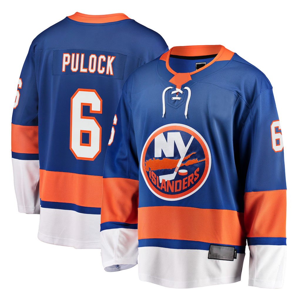Fenge NY.Islanders #6 Ryan Pulock Royal Breakaway Player Jerseys