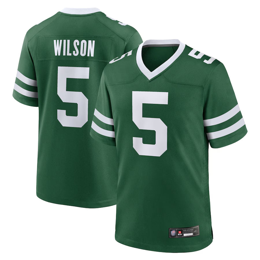 Fenge NY.Jets Home Game Jerseys - Gotham Green - #5 Garrett Wilson Player Stitched Jerseys