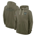 Fenge NY.Jets Olive Salute to Service Pullover Hoodies Limited Blank Player Stitched Jerseys