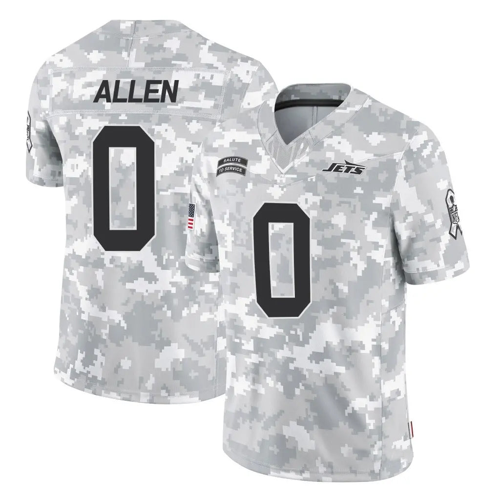 Fenge NY.Jets #0 Braelon Allen Player Arctic Camo Salute to Service Limited Stitched Jerseys