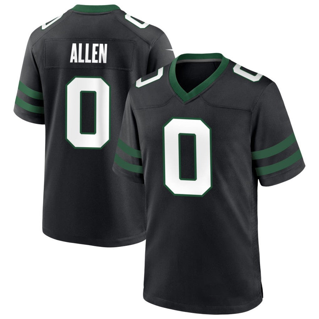 Fenge NY.Jets #0 Braelon Allen Player Black Home Game Stitched Jerseys