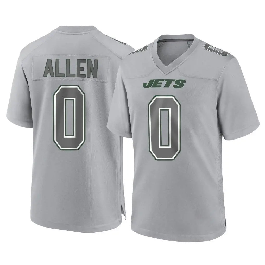 Fenge NY.Jets #0 Braelon Allen Player Gray Limited Atmosphere Fashion Home Game Stitched Jerseys